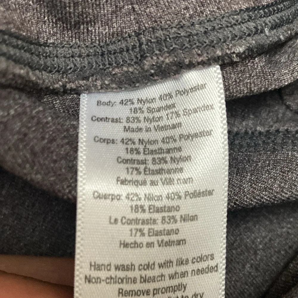 ALO Gray Moto Leggings
